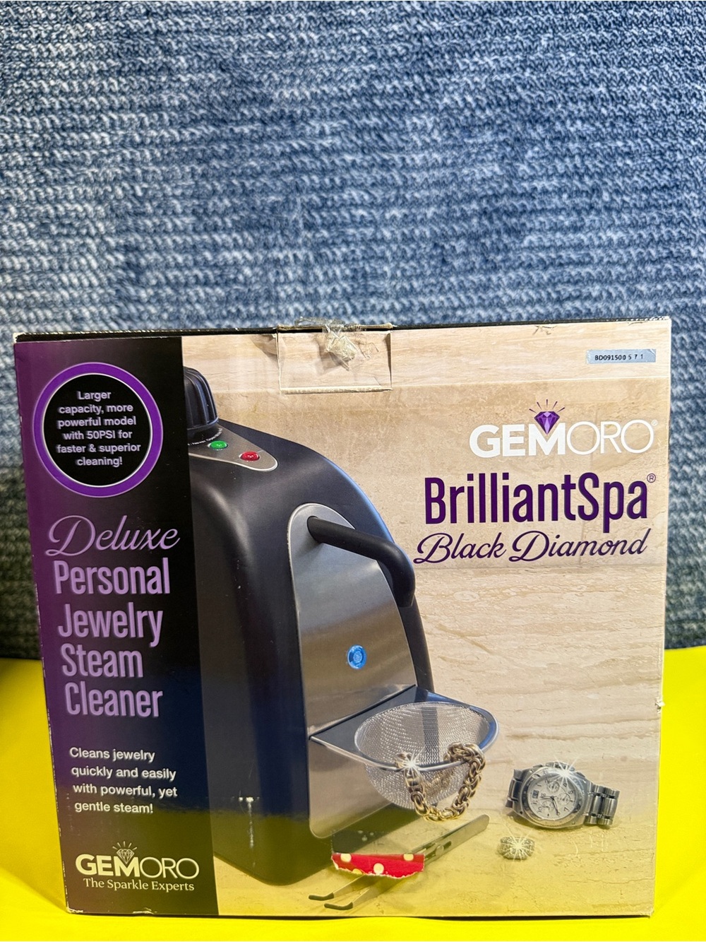 Luxe Deluxe Personal Jewelry Steam Cleaner - Purple and Black